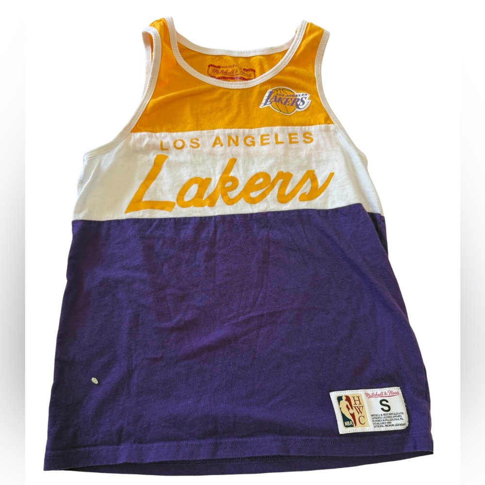 Mitchell & Ness Purple NBA Lakers Tank Top - youth small - great condition!
